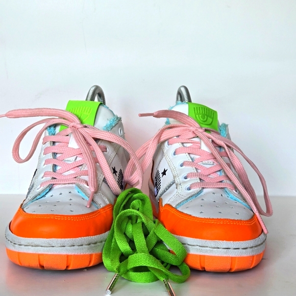 NWT Chiara Ferragni sneakers, never worn size 38, smoke and pet free home - Picture 2 of 9